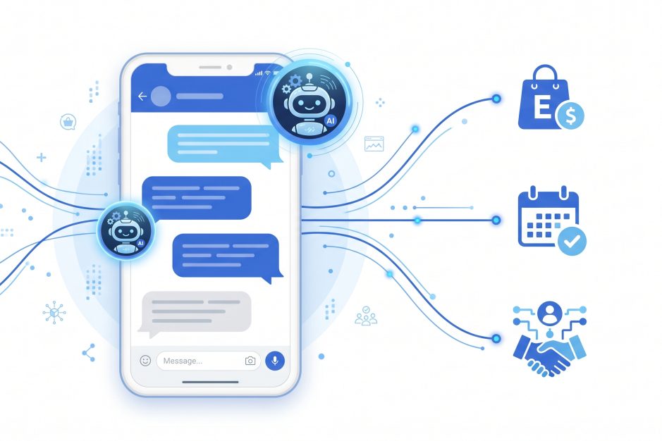 Automatizare WhatsApp cu asistent AI conversational conectat la magazin si CRM