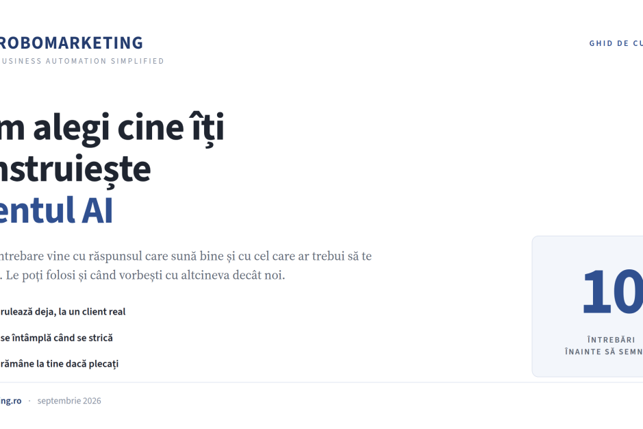 Cum alegi un furnizor de agenti AI: cele 10 intrebari de pus inainte sa semnezi