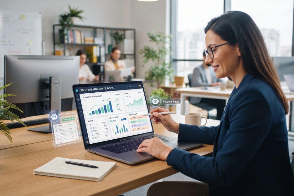 Angajați digitali AI care preiau facturi și mesaje într-un IMM românesc