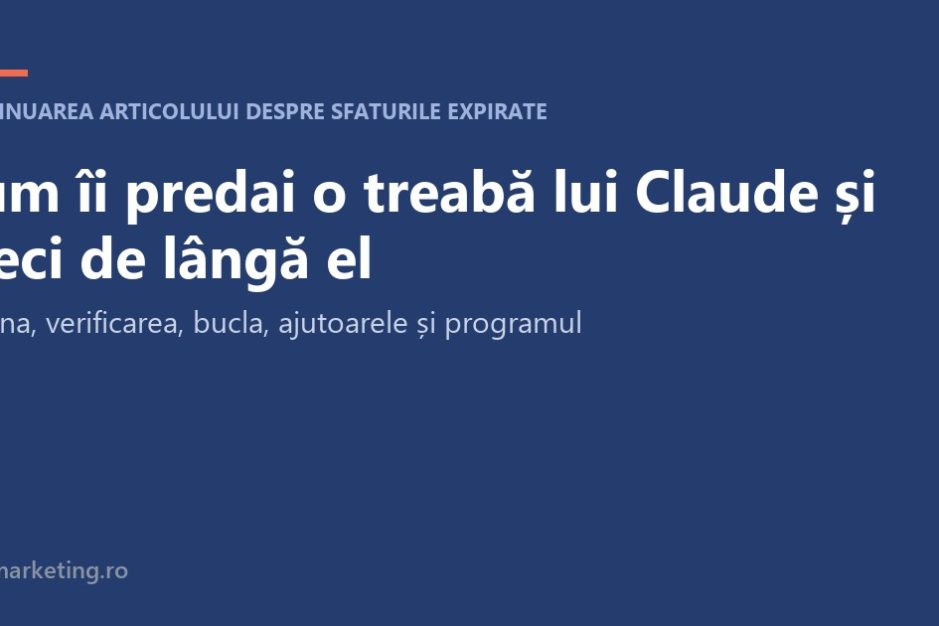 Claude Code autonom: cum îi predai o treabă și pleci de lângă el, coperta articolului