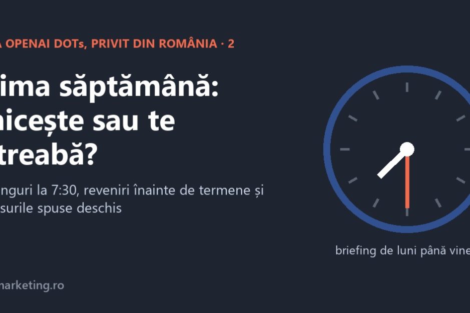 Prima săptămână cu OpenAI DOTs: ghicește sau te întreabă?