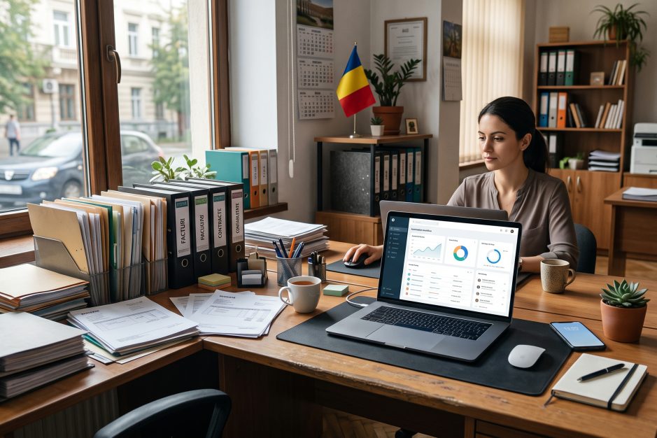 Digitalizare IMM AI: birou de firmă mică trecând de la dosare pe hârtie la automatizare