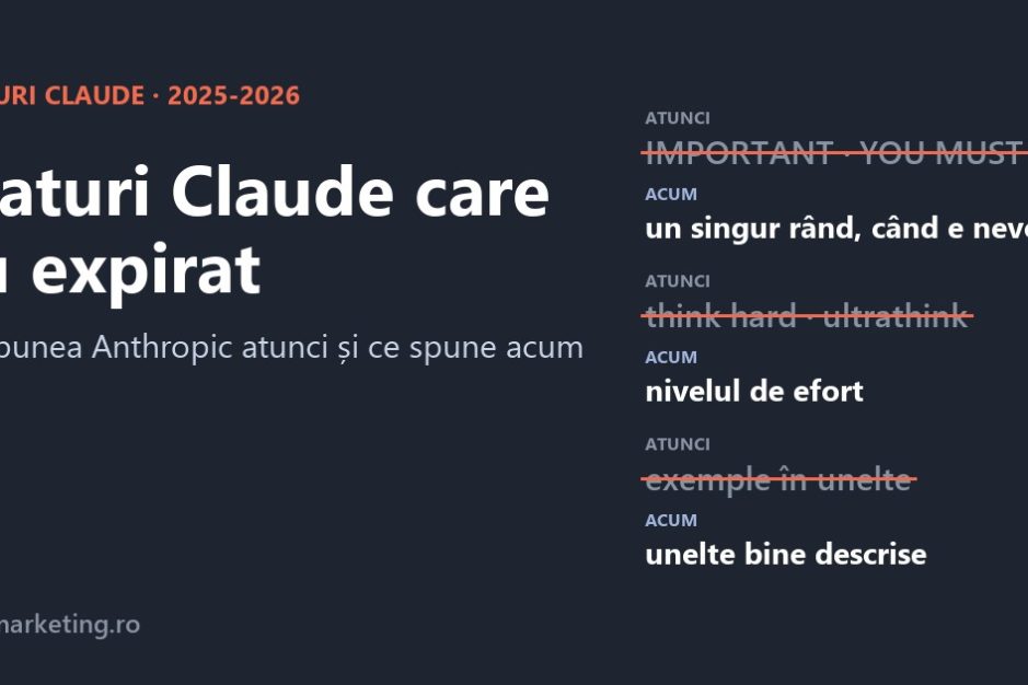 Sfaturi Claude care au expirat: ce spunea Anthropic atunci și ce spune acum, coperta articolului